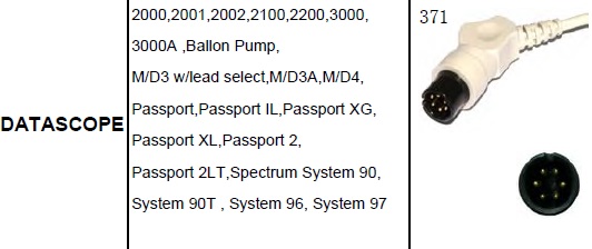 DATASCOPE MONİTÖR EKG KABLOSU