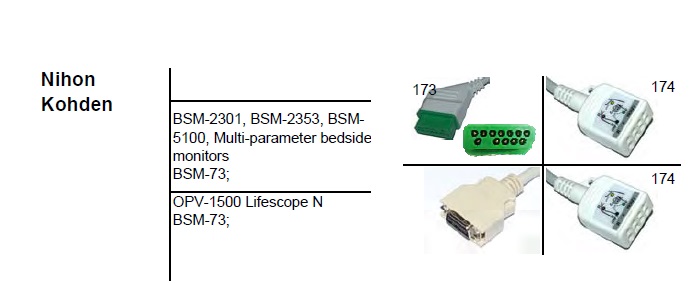 NİHON KOHDEN MONİTÖR EKG KABLOSU